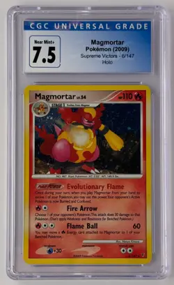 2009 Pokemon Magmortar 6/147 Supreme Victors Holo Graded CGC 7.5 - Image 1