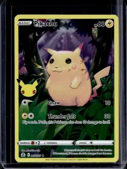 2021 Pokemon SWSH Celebrations Pikachu Holo #005/025 - Image 1