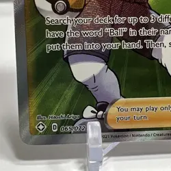Pokemon TCG Ball Guy Full Art Trainer Card #065/072 SWSH Shining Fates One Owner - Image 4