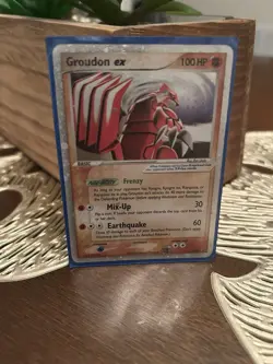 Pokemon Groudon ex Holo Rare EX 100 HP Card 038 EX Series 2006 - Image 1