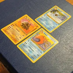 Pokemon TCG Golduck Golem Kingler 1999 (3) Card Lot Vintage Uncommons WOTC - Image 4