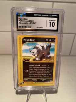 Pokemon TCG Houndour Aquapolis 87/147 Common - Image 1