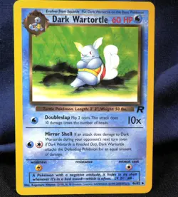 1999-2000 Pokemon TCG Dark Wartortle 46/82 Team Rocket Unlimited LP - EX+/NM- - Image 1