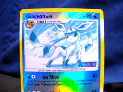 Pokemon Glaceon Majestic Dawn 20/100 Reverse Holo 2008 Platinum - EX+ / NM- - Image 2