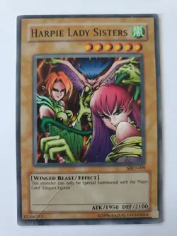 Yugioh Harpie Lady Sisters MRD-009 Super Rare Foil - Image 1