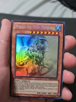 Yu-Gi-Oh Mobius the Mega Monarch LVAL-EN040 Ghost Rare 1st Edition - Image 1