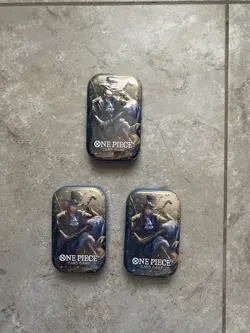 One Piece OP-13 Tin Set Vol 2 (3 Tins Set) Factory Sealed (Will sell individual) - Image 1