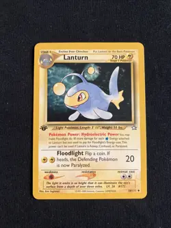 Lanturn 1st Edition 38/111 Neo Genesis Pokemon TCG Card 2000 - Image 1