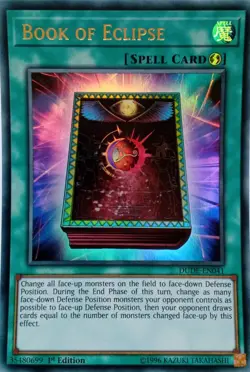 DUDE-EN041 BOOK OF ECLIPSE ULTRA RARE 1ST EDITION YuGiOh CARD - Image 1