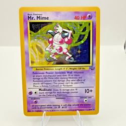 Pokemon Mr. Mime Jungle Holo Rare Card 6/64 Unlimited 1999 English WOTC LP - Image 1
