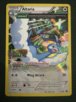 Altaria STAFF promo STAMP XY Roaring Skies Prerelease Fullart Pokemon Card NM - Image 1