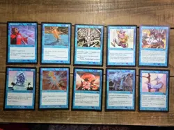Magic the Gathering Card Lot of 10 Cards MTG Blue Black - Image 1