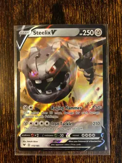 Steelix V 115/185 Vivid Voltage- NM Ultra Rare - Pokemon Card - Image 1