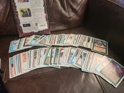 MTG Giftset 4th Edition Box, "CB" Written On Cards, Velvet Mtg Bag With Counters - Image 3