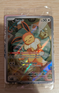 Pokemon Eevee Prismatic Evolutions Promo TCG-Svp173 Holo Card NM sealed - Image 1