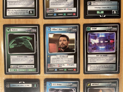 Star Trek CCG: First Edition Black Border Premiere - Nine Card Rare Lot - Image 3