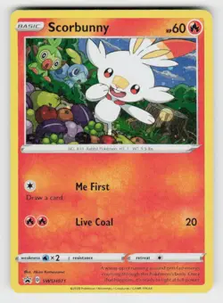 SWSH: Sword & Shield Promo Cards #SWSH071 Scorbunny - Image 1
