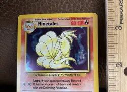 1999 POKEMON Ninetales Holographic Card #38 ~ 12/102 Base Set ~ Vintage - Image 2