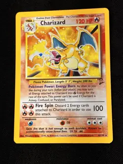 Charizard Pokemon Card 2000 Base Set 2 Holo 4/130 - Image 1