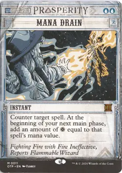 MTG Mana Drain (0011) *Non-Foil* Showcase Outlaws Of Thunder Junction NM/MT - Image 1