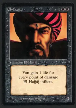 ***El-Hajjaj*** MTG Arabian Nights Magic Kid Icarus - Image 1