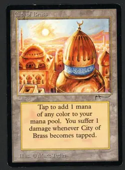 ***City of Brass*** MTG Arabian Nights Magic Kid Icarus - Image 1