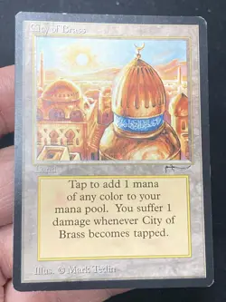 ***City of Brass*** MTG Arabian Nights Magic Kid Icarus - Image 3