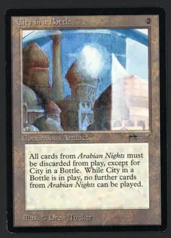 ***City in a Bottle (Roller Line)*** MTG Arabian Nights Magic Kid Icarus - Image 1