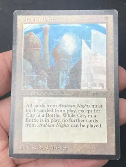 ***City in a Bottle (Roller Line)*** MTG Arabian Nights Magic Kid Icarus - Image 3