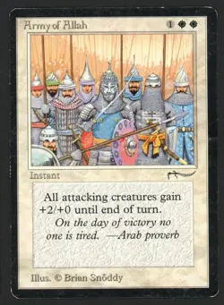 ***Army of Allah Dark (Ring Ding)*** MTG Arabian Nights Magic Kid Icarus - Image 1