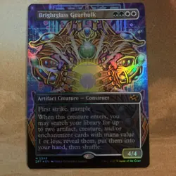 Brightglass Gearhulk (Borderless) Aetherdrift FOIL 348 MTG - Image 1