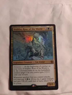 Arahbo, Roar of the World #35 Foil NM Commander 2017 C17 MTG Magic - Image 1