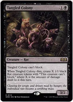 MTG Wilds of Eldraine Tangled Colony (Rare) - Image 1