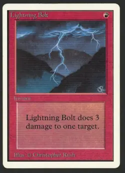 ***Unlimited Lightning Bolt*** MTG Unlimited Magic Kid Icarus - Image 1