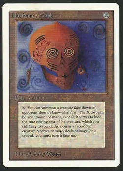 ***Unlimited Illusionary Mask (Edge Bend)*** MTG Unlimited Magic Kid Icarus - Image 1