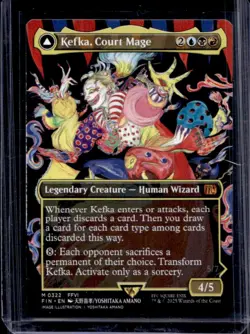 2025 Magic MTG Final Fantasy Kefka Court Mage Ruler of Ruin BL Rare #0322 - Image 1