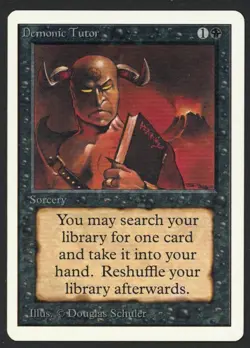 ***Unlimited Demonic Tutor*** MTG Unlimited Magic Kid Icarus - Image 1