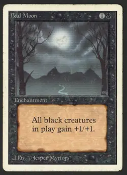 ***Unlimited Bad Moon*** MTG Unlimited Magic Kid Icarus - Image 1