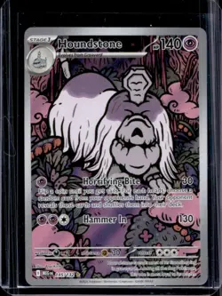 2025 Pokemon Mega Evolution Houndstone Illustration Rare #145/132 - Image 1