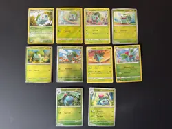 Pokemon TCG Pokemon GO Bulbasaur & Ivysaur Card Lot (10 Cards, English) - Image 1