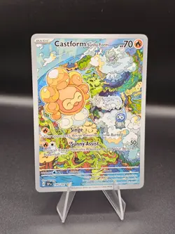 Castform Sunny Form 195/191 Illustration Rare Surging Sparks Pokemon TCG Card - Image 1