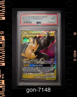 2019 Pokemon Sun & Moon Pikachu & Zekrom GX Team Up 33/181 PSA 9 MINT - Image 1