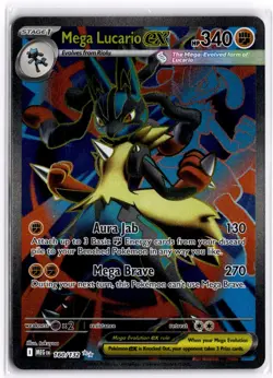 Mega Lucario ex 160/132 Ultra Rare Mega Evolution Pokemon Near Mint - Image 1