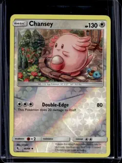 2019 Pokemon SM Hidden Fates Chansey Reverse Holo #46/68 - Image 1