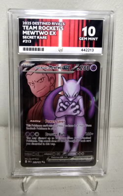 Pokemon - Team Rocket's Mewtwo EX 213/182 Destined Rivals - Ace 10 - Image 1