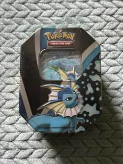 Pokemon TCG Eevee Evolutions Tin 2021 Vaporeon V New Factory Sealed 820650809057 - Image 1