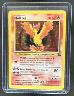1999 Pokemon Fossil Moltres #12/62 - Image 1