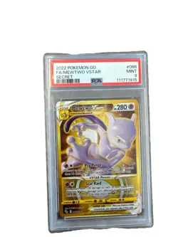 Pokemon TCG Mewtwo VSTAR Pokemon GO 086/078 Holo Secret Rare - PSA 9 *MINT* - Image 1