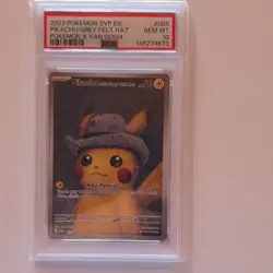 Pokemon Pikachu with Grey Felt Hat Promo PSA 10 SVP Black Star 085 2023 - Image 1