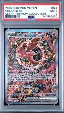 2025 POKEMON MEP PROMO ULTRA-PREMIUM COLLECTION #024 ORICORIO EX PSA 9 - Image 1